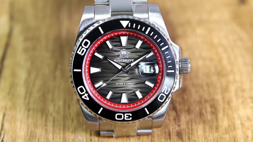 AddiesDive AD2514 – dial macro – Timed Reviews Watch Review