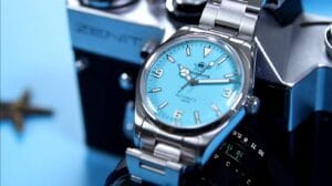 Addiesdive AD2112 homage watch - dial close-up - Timed Reviews