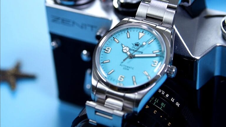 Addiesdive AD2112 homage watch - dial close-up - Timed Reviews