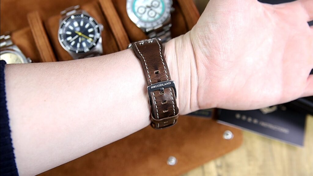 Hruodalnd F016 Turbone Pilot Watch - leather strap