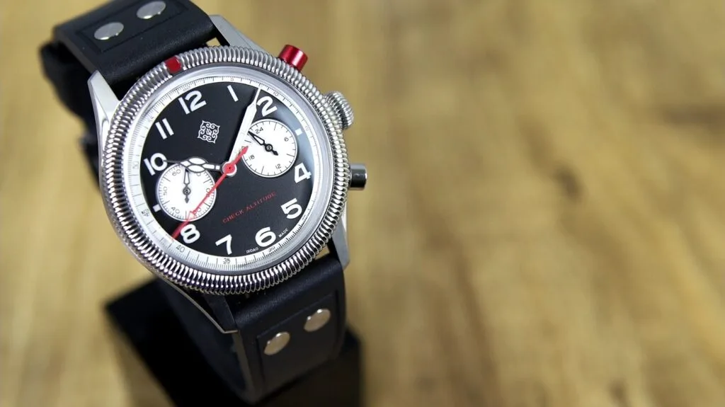 IXDAO Chronograph – dial close-up