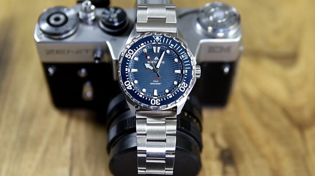 North Edge Triton - blue sunburst dial