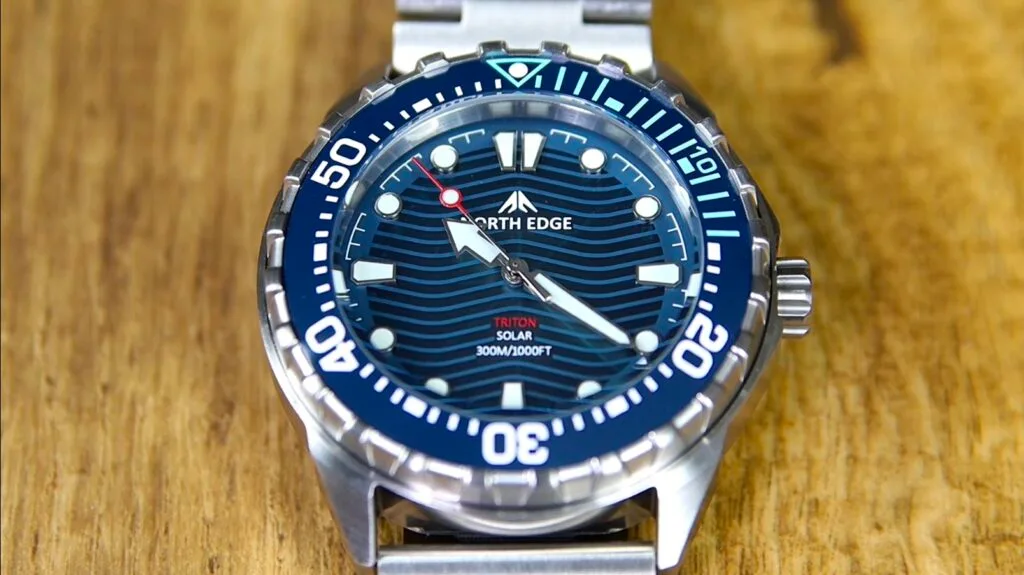 North Edge Triton - dial macro shot