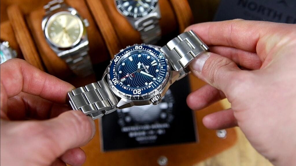 North Edge Triton - screw-down and signed crown