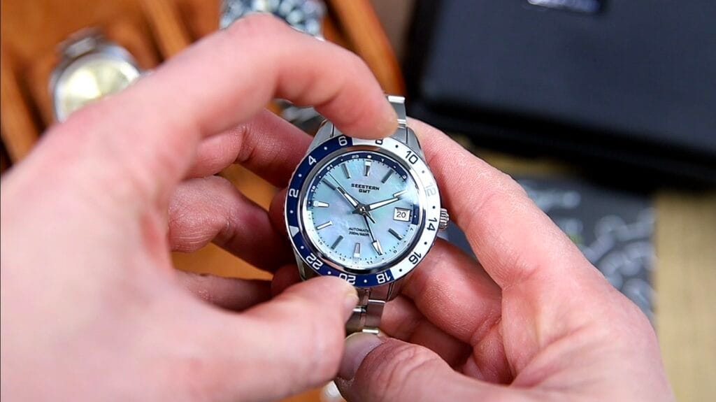 Seestern S456 Watch Review - unidirectional sapphire bezel