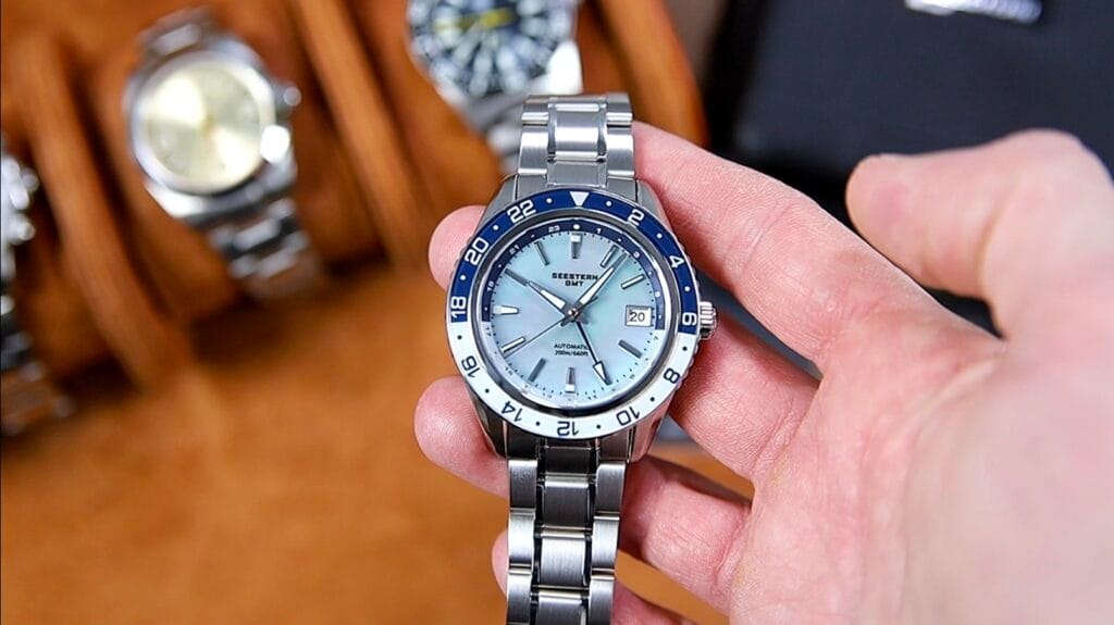 Seestern S456 Watch Review - MOP dial GMT Watch