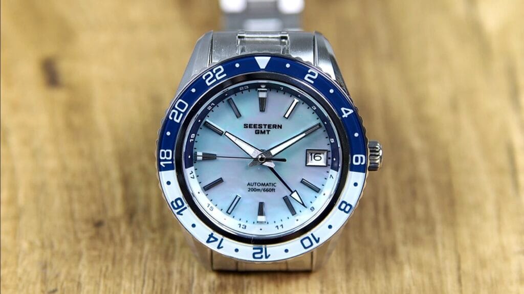 Seestern S456 Watch Review - Mother of pearl dial