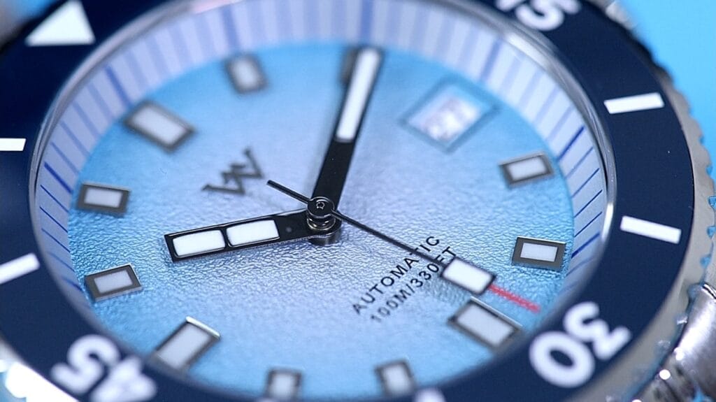 WM Watch WM212 - dial macro shot