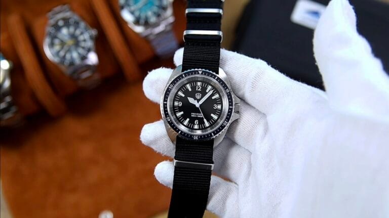 Watchdives WD1980 - stainless steel case and bezel