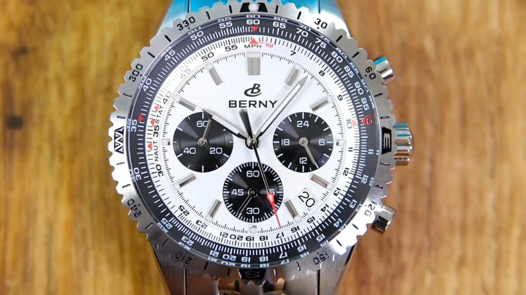 Berny 2845m Chronograph - dial close-up
