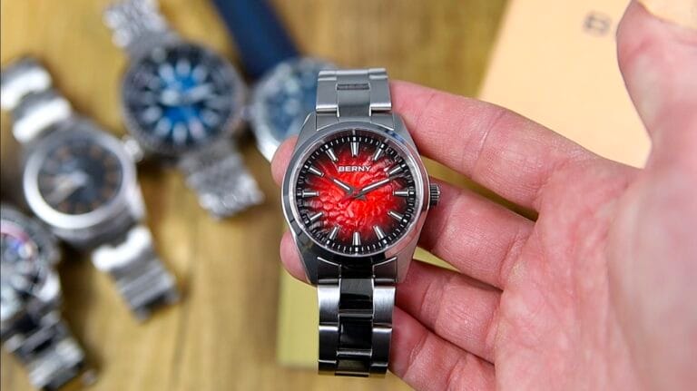 Berny 2954M - flame red dial