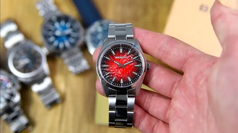 Berny 2954M - flame red dial