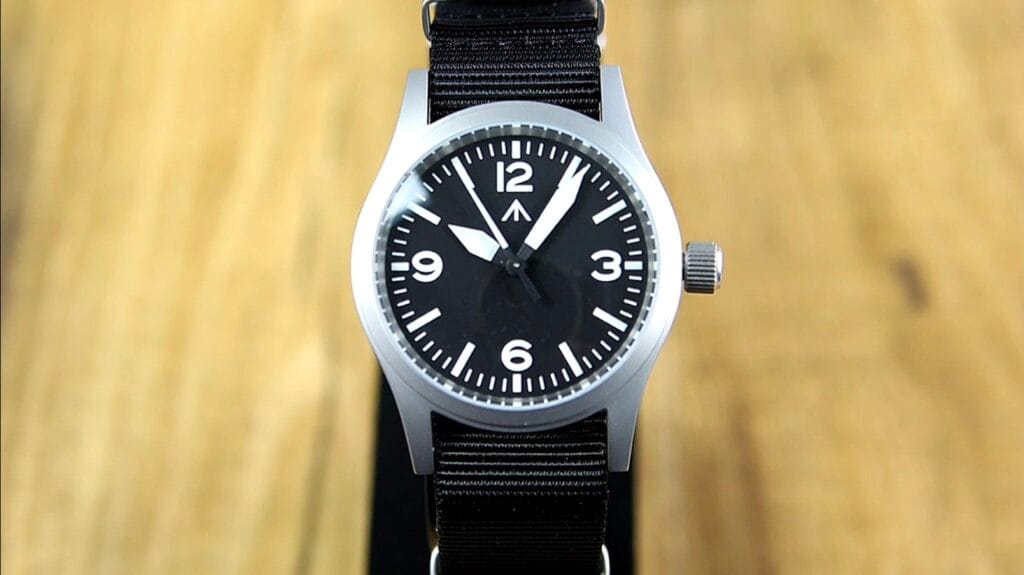 Militado ML05 v2 - sandblasted stainless steel field watch