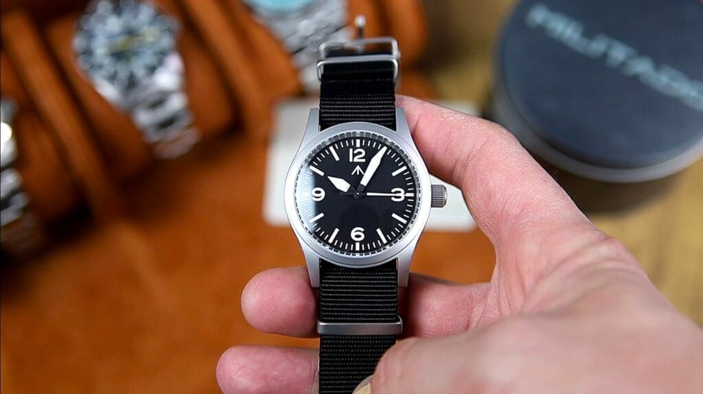 Militado ML05 v2 - sandblasted stainless steel watch