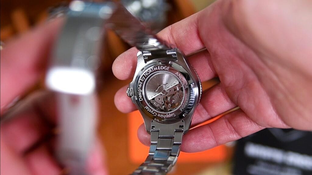 North Edge Anchor - exhibition caseback