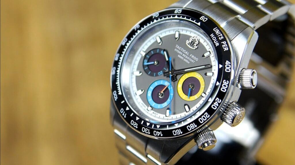 Tactical Frog VS75 - ceramic tachymeter scale