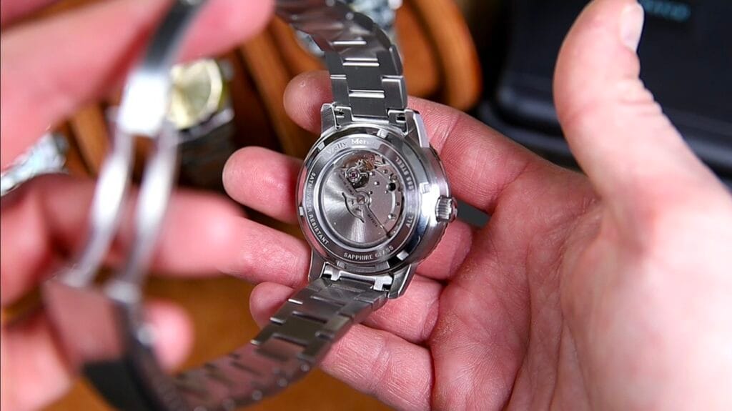 WM Watch WM244 - exhibition case back